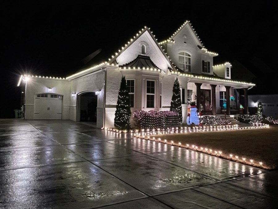 Christmas Lights Installation 1